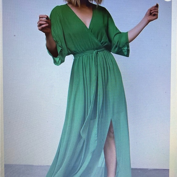 NWT plus XXL maxi dress green - Picture 6 of 16